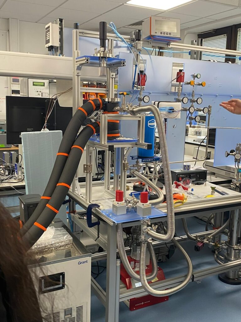 Photo of hand-buil equipment in the lab