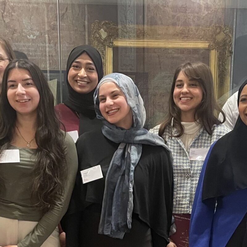Photograph of group of alumni attending Royal Society event about women and the future of science
